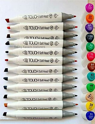 Set Of 24 Superior Touch Copic Twin Art Sketch Double Headed Art Marker Permanent Marker Sketching Marker Graphic Marker Ms-888