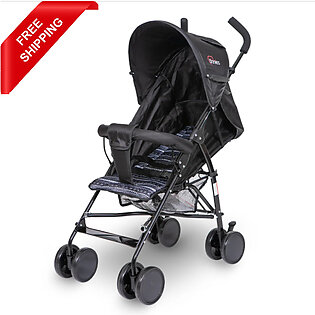 Tinnies Baby Buggy – Black T051-016 Lightweight Buggy With Reclining Seat. Suitable From Newborn To 4 Years