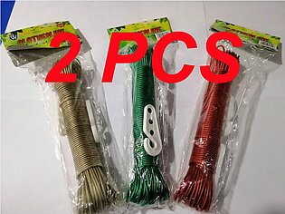 Strong Outdoor 20 Meters Wet Clothesline Wet Drying Washing Cloth Laundry Rope  laundry rope PVC coated strong metal