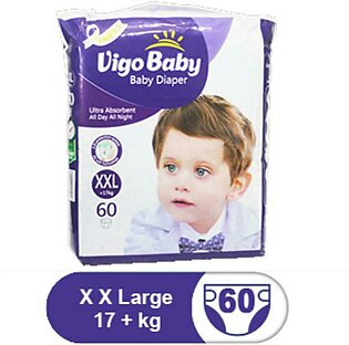 Vigo Baby Diaper (size 6no Xxl) +17kg 60pcs Pack