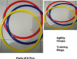 Football Training Hoops Agility Hoops Training Equipment Agility Aids Football Training Rings Pack Of 6 Pieces