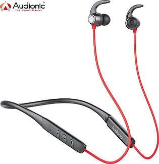 Audionic Supreme X-10 Neckband With Enc Function Bluetooth 5.2 Neckband Handfree Bluetooth Bluetrum Chipset Auto Pairing Bluetooth Heaphone Ipx5 Water Resistant Upto 17 Hours Playtime Magnetic Wireless Bluetooth Neckband