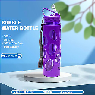Red-blue-green Bubble Water Bottles Best Quality For School/office 600ml -water Bottle For Girls - Water Bottle For Boys - Water Bottle