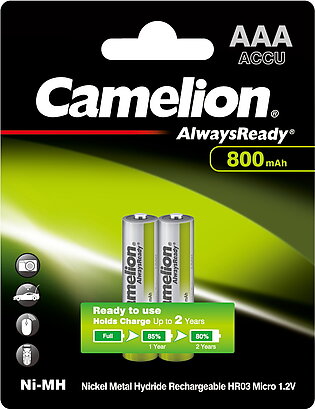 Camelion rechargeable AAA 2 Batteries - 800 mAh