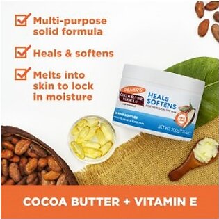 Palmers - Cocoa Buttar Formula Daily Skin Therapy Solid Cream Relives Rough And Dry Skin Jar 200g For Dry Heals Soften