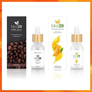 Pack Of Mol20 Facial Serum And Coffee Serum For Face