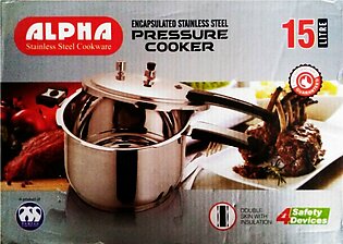 Alpha Pressure Cooker Stainless Steel-15 Liter