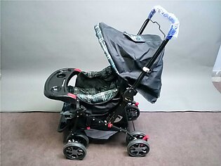 Kids Baby Pram Adjustable Seat Soft Comfortable Carrier Baby Stroller With Food Tray 8 Wheel Stroller