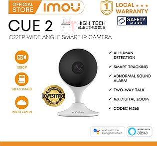 IMOU Cue 2 Indoor Security 2 Megapixel, Wireless, WiFi, Camera with Built-in Microphone without SD Card