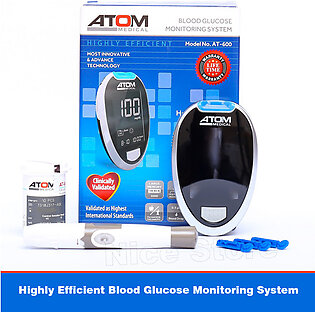 Glucometer Blood Sugar Check Machine with 10 Free Strips