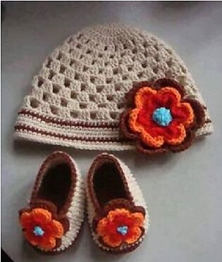 Handmade Crochet Baby Booties And Cap For Girls - Adorable And Unique Handcrafted Baby Fashion - Stylish And Cozy Accessories