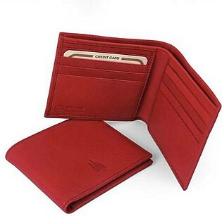 Leather Wallet For Men (RED) 100 % Leather Life time warranty