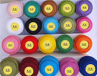 E.e Thread - Perl Cotton Embroidery Thread Sewing Crochet - Different Colors