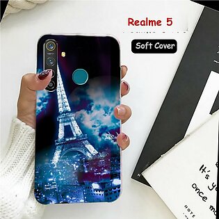 Realme_5 Cover - Eiffal Tower Style Case Cover For Realme_5