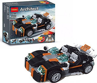 Architect Diy Building Blocks Super Car - 36 In 1 Models Jisi Bricks 3122 Building Bricks For Kid 256+ Pcs