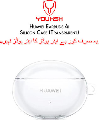 YOUKSH - Huawei Earbuds 4I - Huawei Buds 4I Transparent Silicone Case - High Quality Transparent Ear Buds 4I Case Only.