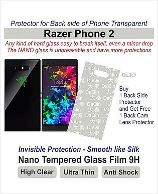 Razer Phone 2 - Back Side protector - Best material - Nano Glass Flexible