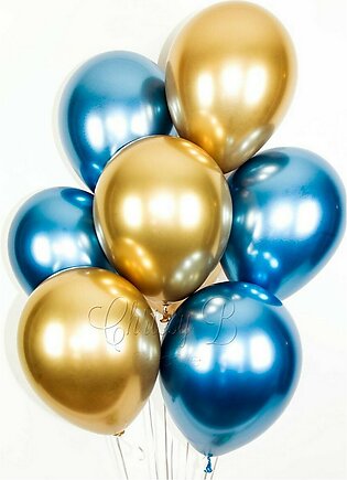 10 Pieces Metallic Balloons - For Wedding, Happy Birthday, Engagement, Anniversary Balloons Thick Chrome Metallic Colors