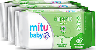 Wet Wipes For Baby - Wet Tissue For Face - Soft Moisture Wipes - Mitu Baby Antiseptic Wipes (50 Sheets)
