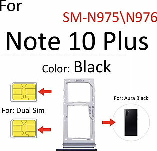 Sim Card Socket Slot Tray Reader Holder Connector Micro SD Adapter Container For Samsung Galaxy Note 10 Plus 5G N970 N975 N976