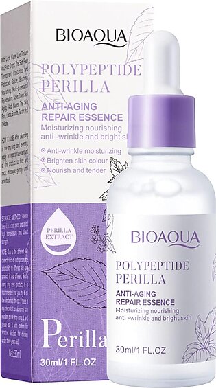 Bioaqua Hyaluronic Acid Moisturizing Nourish Polypeptide Perilla Anti-aging Face Serum Smooth Pores Repair Essence 30ml