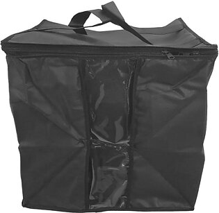 Non Woven Foldable Clothes Organizer Box Bag Black