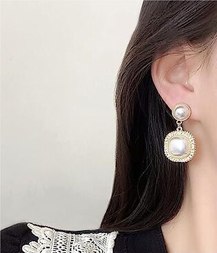 New Exquisite Classic Imitation Pearl Long Tassel Earrings For Women Trendy Crystal Drop Pendant Earring Party Jewelry Gift