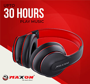 Maxon Stereo Headphones - Wireless Bluetooth 5.0 Headphone - Headphones for PC & Mobile - Headphone With Mic - Noise Cancelling Headphones - Bluetooth Headphone - Playback Time 30hours - Connection Port Type C
