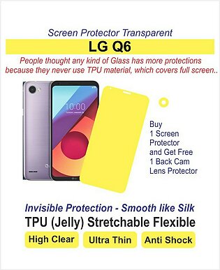 Lg Q6 - Screen Protector - Best Material - TPU (Jelly) Hydro gel