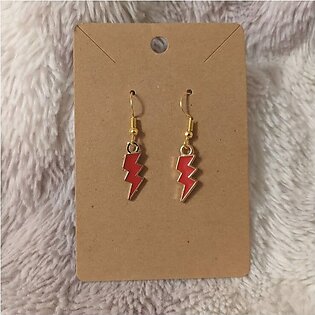 Lightning Bolts Drop Earrings For Women- Colorful Trendy Jewelry Tassel Earrings For Females- Handmade Thunder Ear Rings For Girls