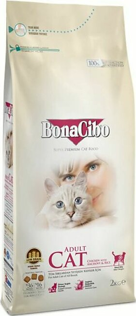 Bonacibo Cat Chicken & Rice With Anchovy 2 Kg