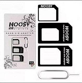 Nossy 4 in 1 Sim Card Adapter Nano & Micro Sim Adapter