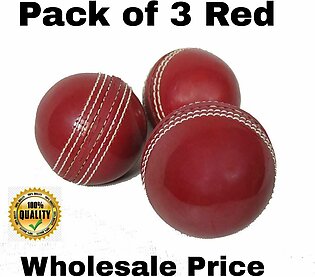 Pack Of 3 - Rubber Cricket Ball Practice Ball