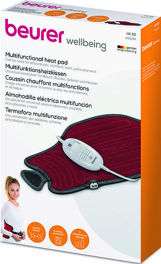 Beurer Hk 55 Easyfix Heat Pad (flexibly Adjustable For Heat On The Stomach, Back And Joints)