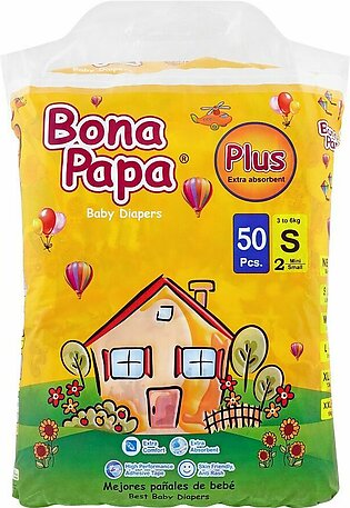 Bona Papa Plus Baby Diaper Small Size (50 pcs)