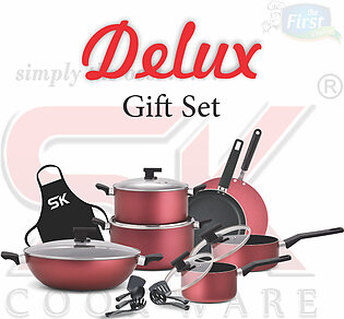 SK Cookware 21 Pieces Non-Stick Delux Gift Pack Set - Royal Series