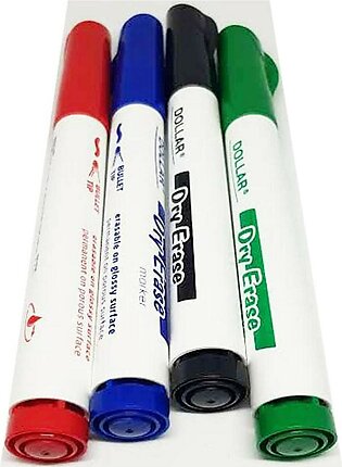 Dry Eraser Marker / Board Marker Pen Multicolor (4 Pcs)