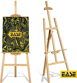 Premium Artist Wooden Easel Stand 5 Feet (150 Cm) With Angle And Height Adjustment For Canvas Painting Display