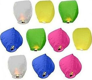 Pack Of 10 - Sky Lantern - Multicolor