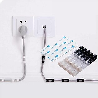 Smart Cable Organizer Desktop And Workstation Cord Clips Management Holder Data Telephone Line Cable Winder Sleeve