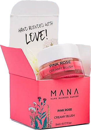 Mana Beauty And Spirit Pink Rose Creamy Blush On (5ml)