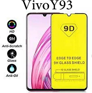 Vivoy93 Full Glue 9d Tempered Glass Protection Film (9h * 2.5d, 0.33mm Thick) Black