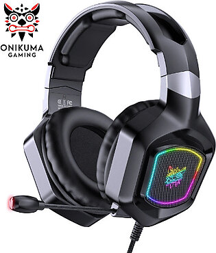 Onikuma X8 gaming headphone with mic RGB LED lights for PS4 PC - best gaming headphone in pakistan