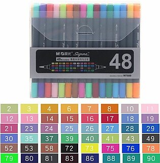 Signme Pack Of 48 Dual Tip Watercolor Brush