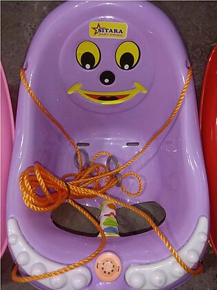 Baby Swing With Music Swing Kids 5 Feet Rope Suitable For 1 To 2 Years Kid Random Colors
