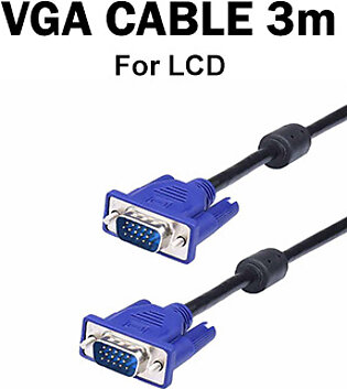 VGA Cable 3 Meter for LCD/Computer/Monitor/LED