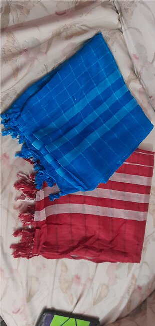 Men Cotton Arabic Head Scarf premium hight quality in two coloure red & blue