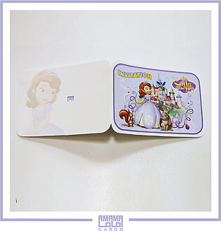 Birthday Invitation Card - (sofia The First) (pack Of 20)