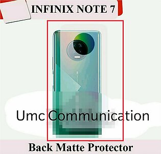 Infinix Note 7 Back Skin Jelly Clear With Free Camera Glass