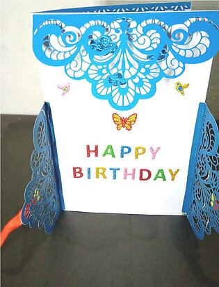 Handmade Birthday Card Greeting Wish 6 X 9 Inch Large Size
